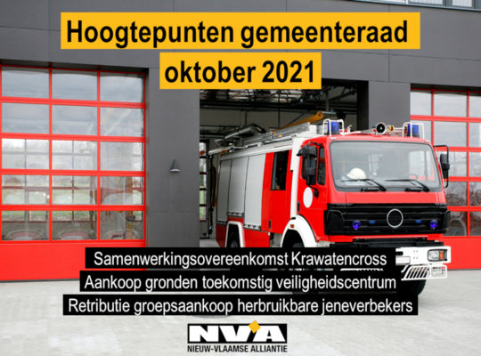 Gemeenteraad oktober 2021 Gemeenteraad oktober 2021